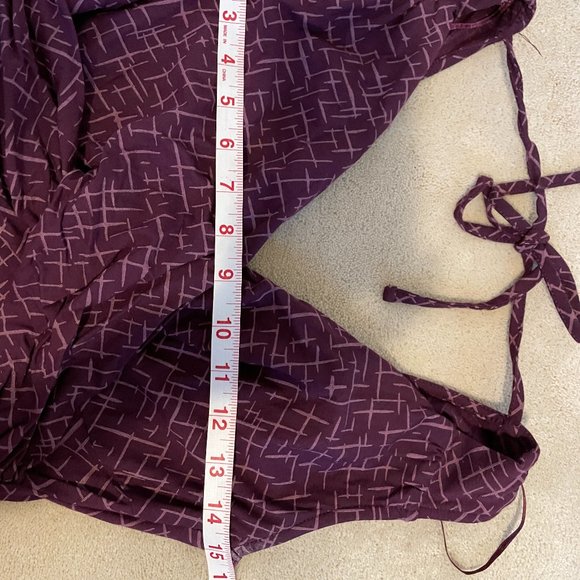 Purple Pencil Wrap Dress - Picture 5 of 10